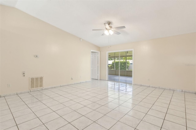 896 Satin Leaf Cir, Ocoee, FL 34761 - empty room with a ceiling fan, light tile patterned floors, and baseboards