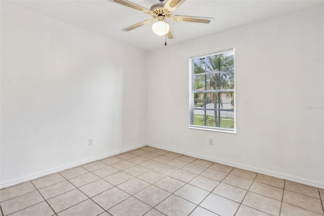 896 Satin Leaf Cir, Ocoee, FL 34761 - unfurnished room featuring ceiling fan, baseboards, and light tile patterned floors