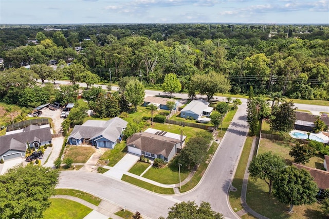 896 Satin Leaf Cir, Ocoee, FL 34761 - aerial view of residential area with a forest