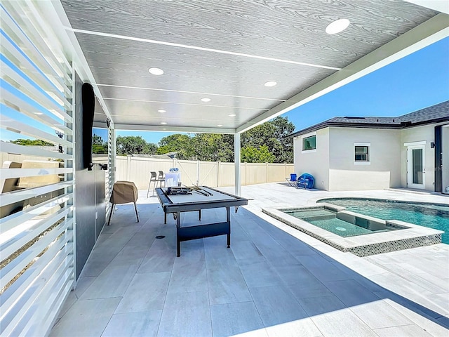 601 Green Briar Blvd, Altamonte Springs, FL 32714 - view of swimming pool featuring a patio and a pool with connected hot tub
