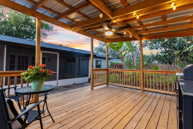 2460 Worthington Rd, Maitland, FL 32751 - wooden terrace featuring a sunroom