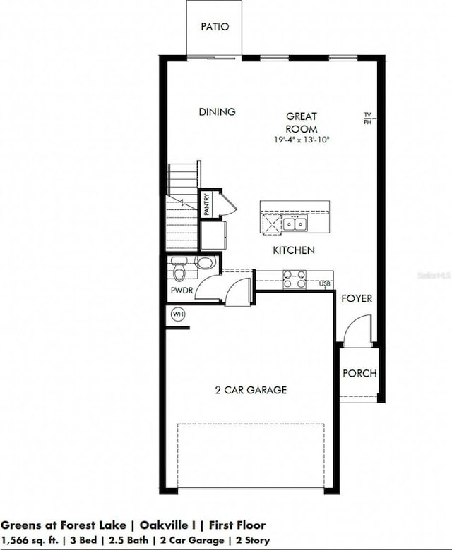 2450 Sweet Viburnum Way, Ocoee, FL 34761 - property floor plan