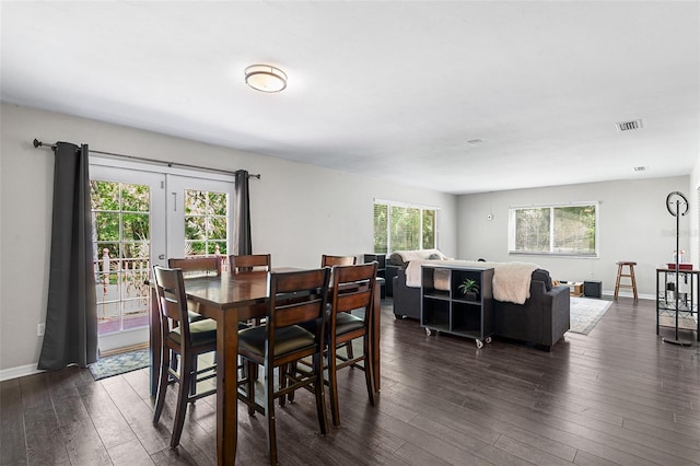 2922 SW 68th Ln, Gainesville, FL 32608 - dining area with plenty of natural light and dark wood finished floors