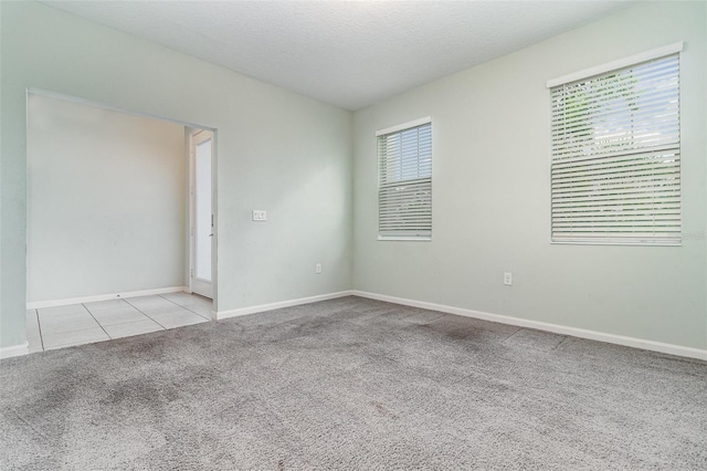 2061 Rush Bay Way, Orlando, FL 32824 - empty room featuring light colored carpet, plenty of natural light, a textured ceiling, and light tile patterned flooring