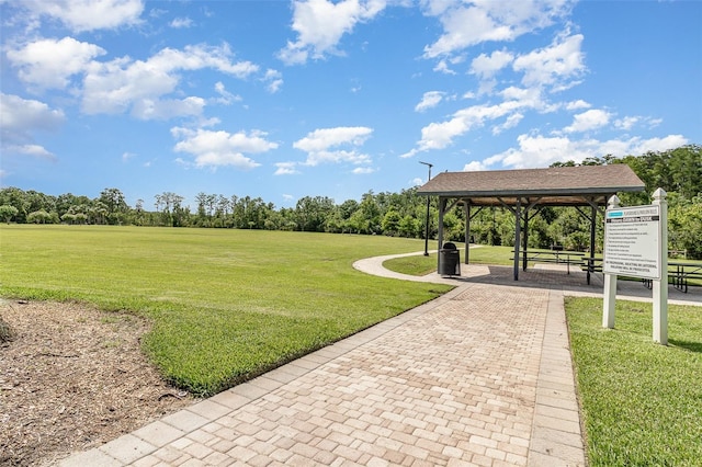 2061 Rush Bay Way, Orlando, FL 32824 - view of home's community with a gazebo and a lawn