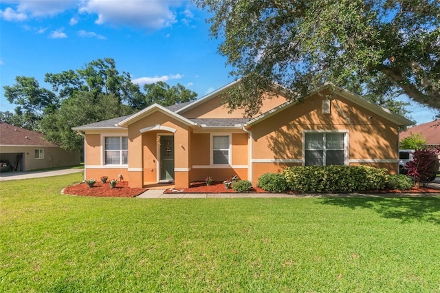 2619 Breezy Meadow Rd, Apopka, FL 32712 - ranch-style home featuring stucco siding and a front yard