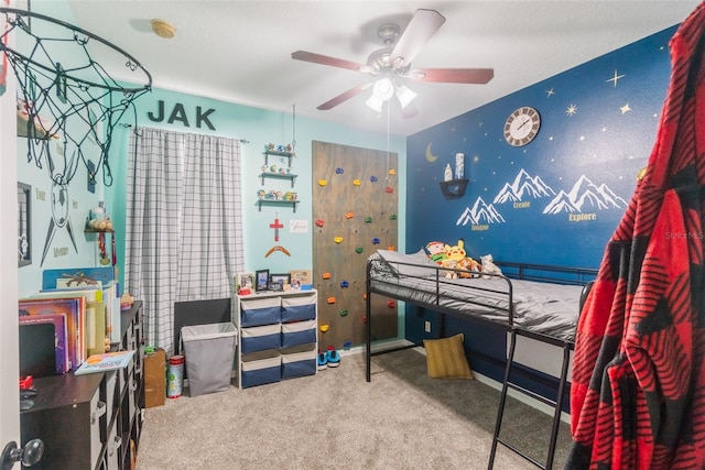 2619 Breezy Meadow Rd, Apopka, FL 32712 - carpeted bedroom featuring ceiling fan and baseboards