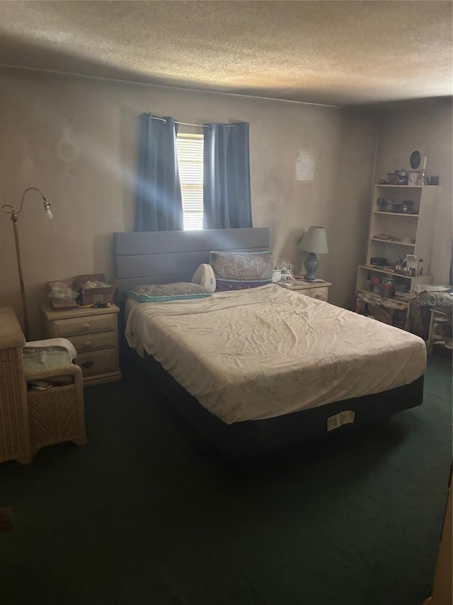977 E Normandy Blvd, Deltona, FL 32725 - bedroom featuring a textured ceiling and carpet floors