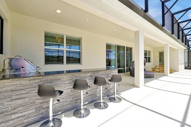3860 Sonoma Blvd, Kissimmee, FL 34741 - view of patio with a lanai and grilling area