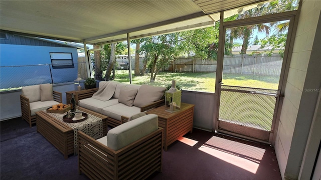 1119 Edith Dr, Daytona Beach, FL 32117 - sunroom / solarium with outdoor lounge area