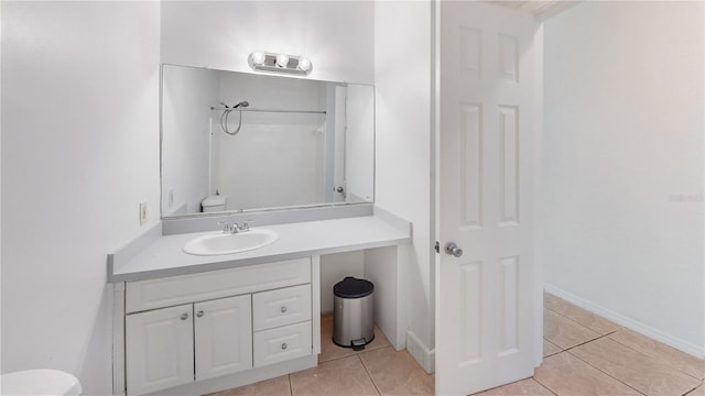 1119 Edith Dr, Daytona Beach, FL 32117 - bathroom featuring vanity and tile patterned floors