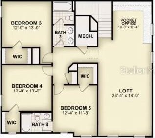 13081 Sunrise Harvest Dr, Winter Garden, FL 34787 - property floor plan