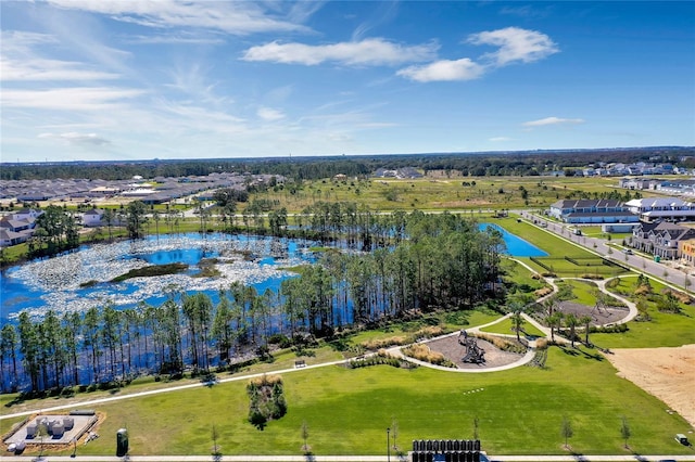 13081 Sunrise Harvest Dr, Winter Garden, FL 34787 - aerial perspective of suburban area featuring a large body of water