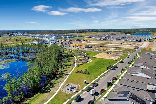 13081 Sunrise Harvest Dr, Winter Garden, FL 34787 - aerial overview of property's location with a large body of water and nearby suburban area