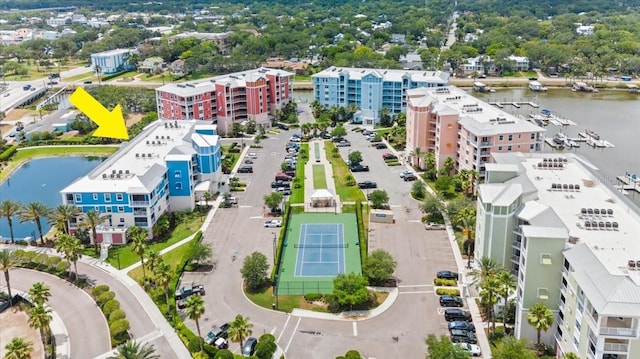 1 Riverwalk Dr Unit 303, New Smyrna Beach, FL 32169 - drone / aerial view of a large body of water and apartment complex