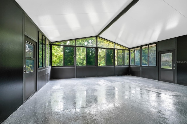 309 Black Springs Ln, Winter Garden, FL 34787 - unfurnished sunroom featuring healthy amount of natural light and vaulted ceiling