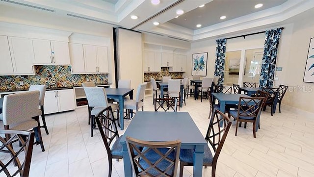 2156 Antilles Club Dr, Kissimmee, FL 34747 - dining room with a raised ceiling and recessed lighting