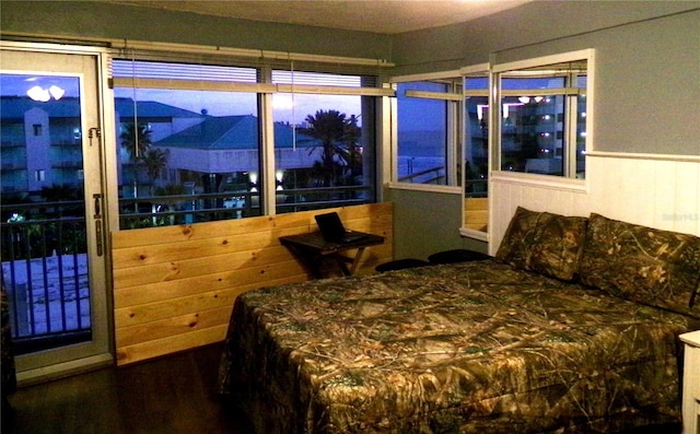 219 S Atlantic Ave Unit 436, Daytona Beach, FL 32118 - bedroom with wainscoting