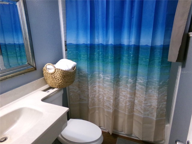 219 S Atlantic Ave Unit 436, Daytona Beach, FL 32118 - full bathroom featuring toilet and a sink