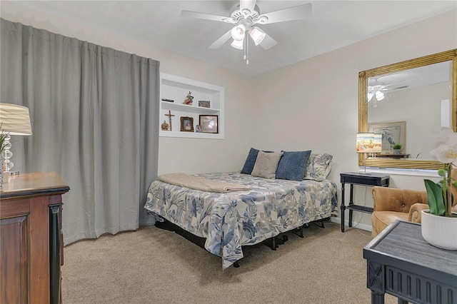 936 N Baker St, Mount Dora, FL 32757 - bedroom featuring light colored carpet and a ceiling fan