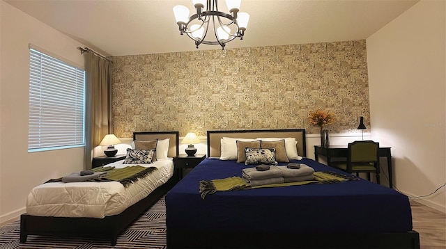 3880 Sonoma Blvd, Kissimmee, FL 34741 - bedroom with a chandelier and baseboards