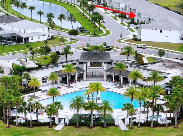 3880 Sonoma Blvd, Kissimmee, FL 34741 - bird's eye view of a pool and a nearby body of water