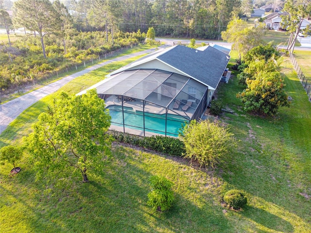 6975 Maverick Trl, Saint Cloud, FL 34771 - view from above of property featuring a pool