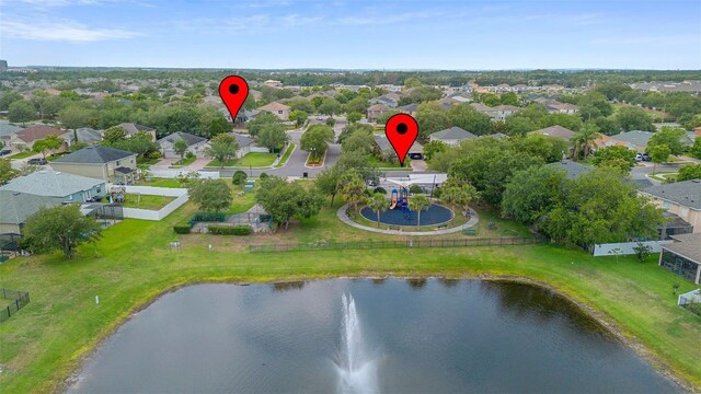 714 Home Grove Dr, Winter Garden, FL 34787 - aerial view of residential area featuring a nearby body of water