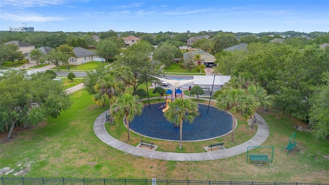 714 Home Grove Dr, Winter Garden, FL 34787 - aerial view of residential area featuring a park
