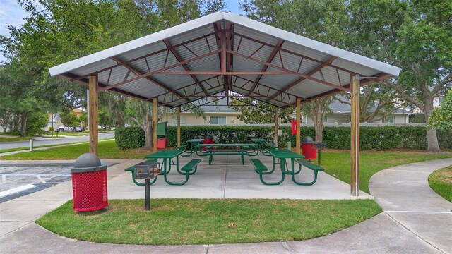 714 Home Grove Dr, Winter Garden, FL 34787 - view of home's community with a gazebo, a lawn, and a carport