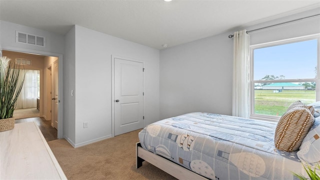 4246 Acoma Dr, Ormond Beach, FL 32174 - bedroom with light colored carpet and baseboards