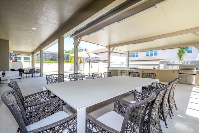 8419 Pippen Dr, Orlando, FL 32836 - view of patio featuring outdoor dining space and a water view