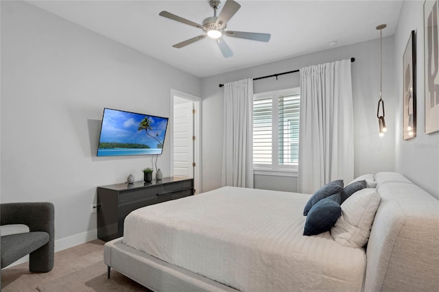 15947 Vetta Dr, Bella Collina, FL 34756 - bedroom featuring baseboards, ceiling fan, and light tile patterned flooring