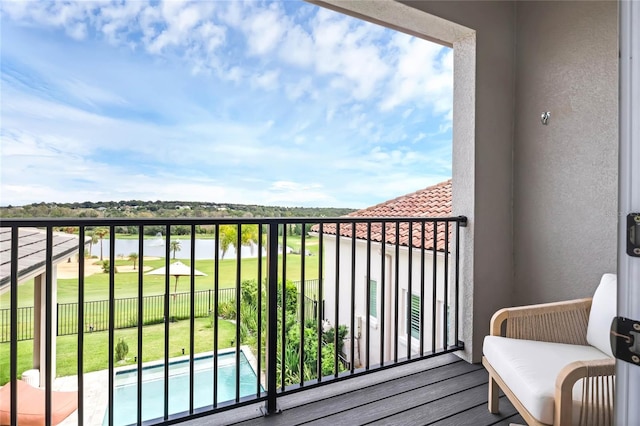 15947 Vetta Dr, Bella Collina, FL 34756 - balcony with view of pool area