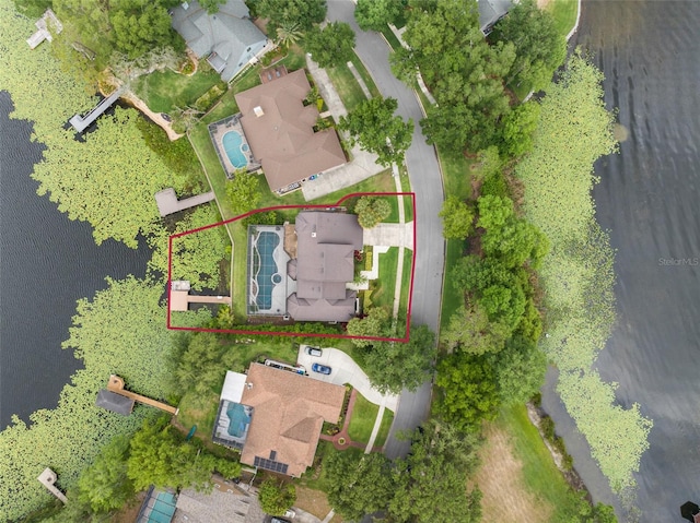 4536 N Landmark Dr, Orlando, FL 32817 - aerial overview of property's location featuring property parcel outlined