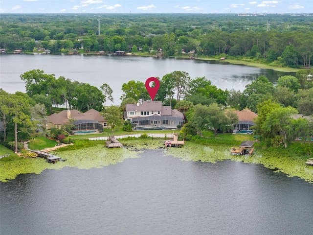 4536 N Landmark Dr, Orlando, FL 32817 - drone / aerial view of a large body of water