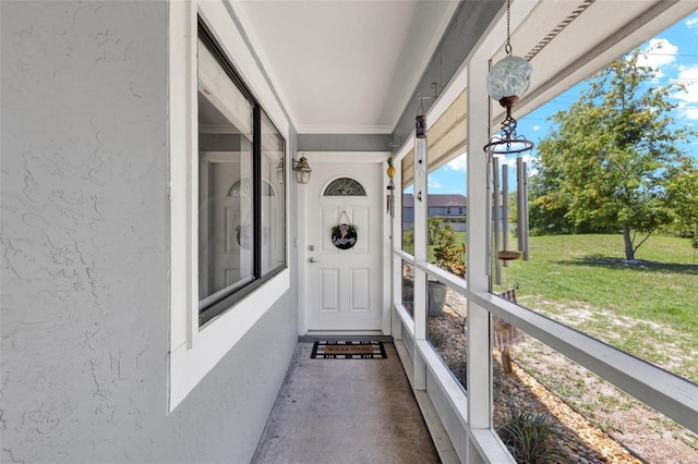 722 Ridgewood Way, Winter Springs, FL 32708 - doorway to property featuring stucco siding