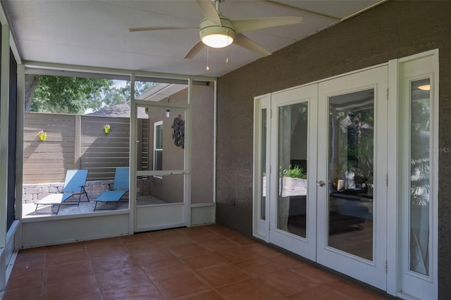 920 Cool Springs Cir, Ocoee, FL 34761 - unfurnished sunroom with french doors