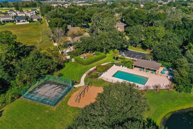 920 Cool Springs Cir, Ocoee, FL 34761 - bird's eye view of a pool area