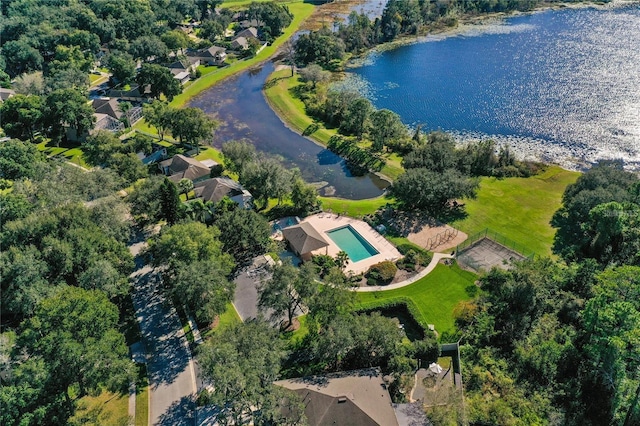 920 Cool Springs Cir, Ocoee, FL 34761 - bird's eye view of a large body of water and a pool area