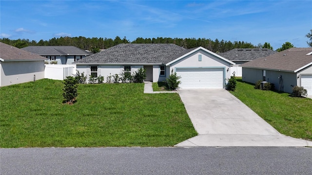 15476 SW 34th Court Rd, Ocala, FL 34473 - ranch-style home with a garage, concrete driveway, and stucco siding