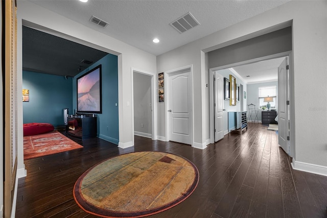 15208 Lake Claire Overlook Dr, Winter Garden, FL 34787 - hallway featuring baseboards, wood-type flooring, and recessed lighting