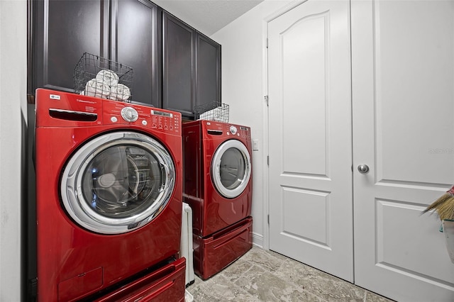 15208 Lake Claire Overlook Dr, Winter Garden, FL 34787 - washroom with separate washer and dryer and cabinet space