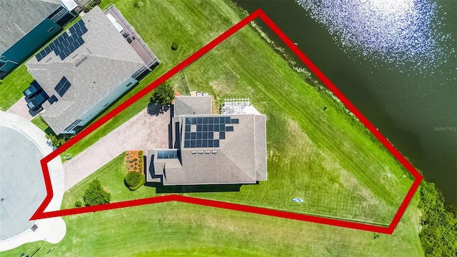 15208 Lake Claire Overlook Dr, Winter Garden, FL 34787 - aerial view of property and surrounding area featuring property parcel outlined