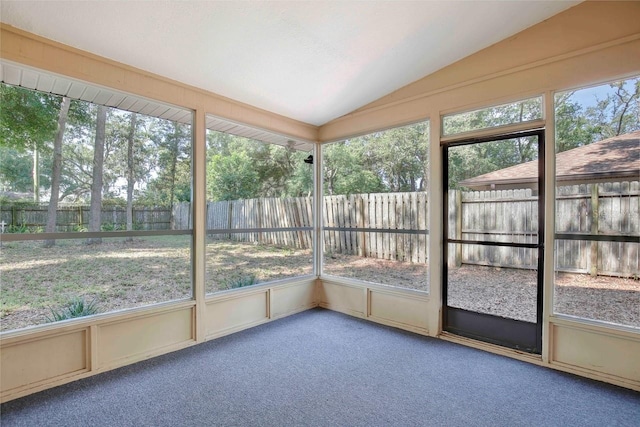 2320 Wekiva Ridge Rd, Apopka, FL 32712 - unfurnished sunroom featuring lofted ceiling