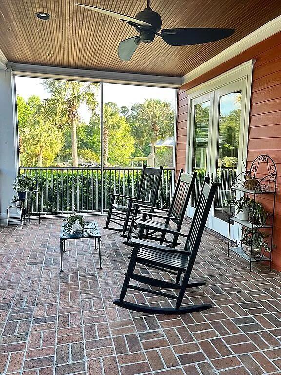 11317 NW 199th Ave, Alachua, FL 32615 - view of patio featuring a ceiling fan