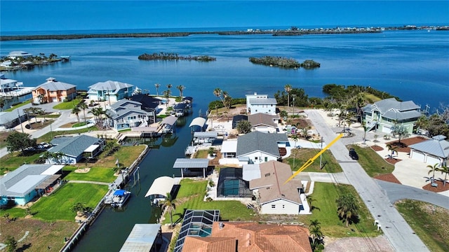 1933 Oregon Trl, Englewood, FL 34224 - aerial perspective of suburban area with a large body of water