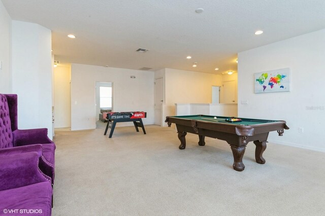 7017 Oakwood St, Davenport, FL 33837 - rec room with pool table, light colored carpet, and recessed lighting