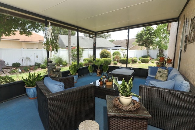 2021 Wildfire Ct, Apopka, FL 32703 - sunroom with outdoor lounge area