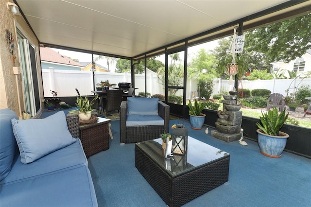 2021 Wildfire Ct, Apopka, FL 32703 - sunroom with an outdoor living space, outdoor dining space, and plenty of natural light